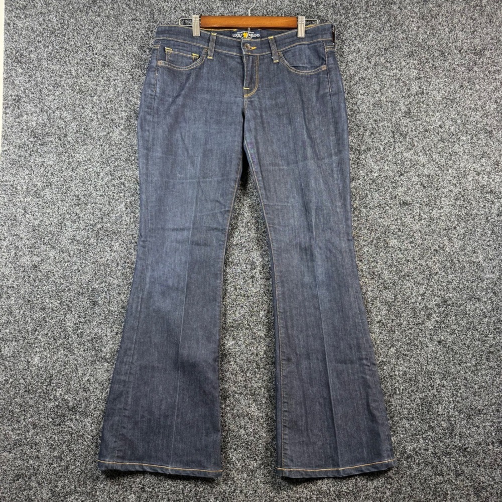 Lucky Brand Charlie Flare Jeans Womens 8/29 Dark Wash Made in USA Denim